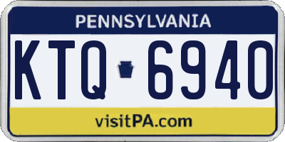 PA license plate KTQ6940
