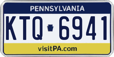 PA license plate KTQ6941