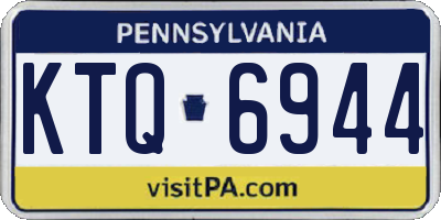 PA license plate KTQ6944