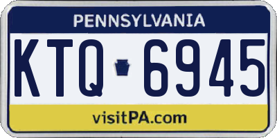 PA license plate KTQ6945