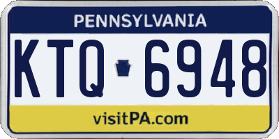 PA license plate KTQ6948