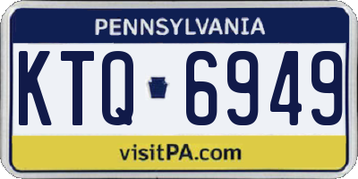 PA license plate KTQ6949