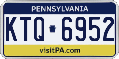 PA license plate KTQ6952