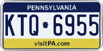 PA license plate KTQ6955