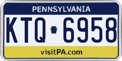 PA license plate KTQ6958