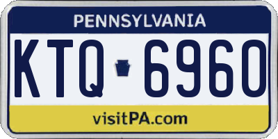 PA license plate KTQ6960