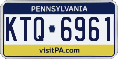 PA license plate KTQ6961