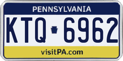 PA license plate KTQ6962