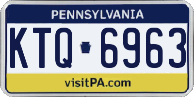 PA license plate KTQ6963