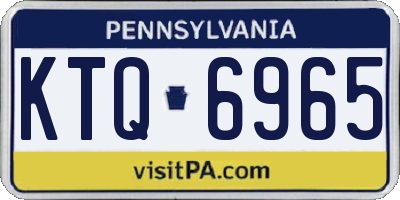 PA license plate KTQ6965