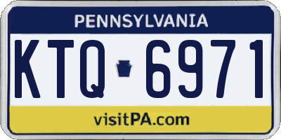 PA license plate KTQ6971