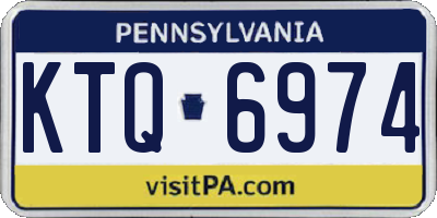 PA license plate KTQ6974