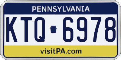 PA license plate KTQ6978
