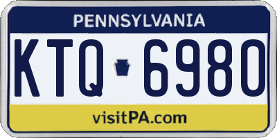 PA license plate KTQ6980