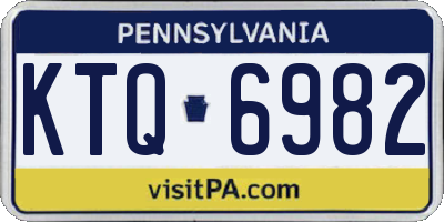 PA license plate KTQ6982