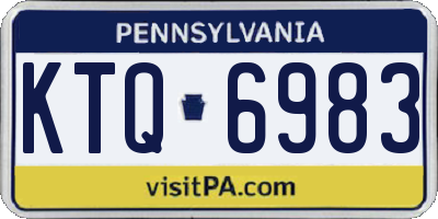 PA license plate KTQ6983