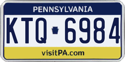 PA license plate KTQ6984