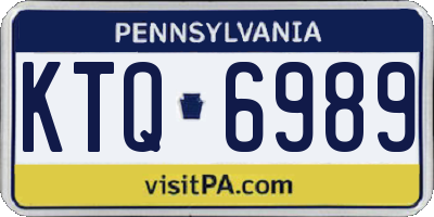 PA license plate KTQ6989