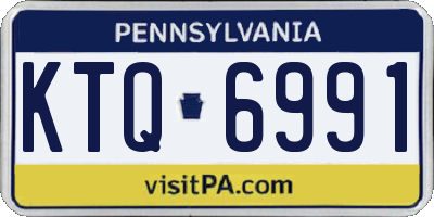 PA license plate KTQ6991