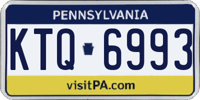 PA license plate KTQ6993