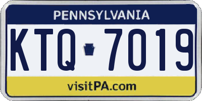 PA license plate KTQ7019