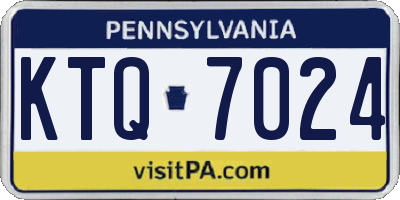 PA license plate KTQ7024