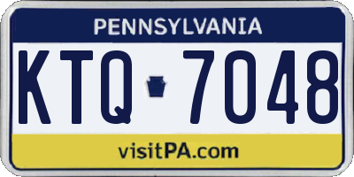 PA license plate KTQ7048