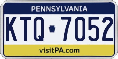 PA license plate KTQ7052