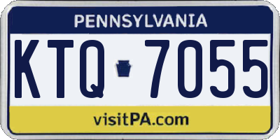 PA license plate KTQ7055