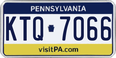 PA license plate KTQ7066