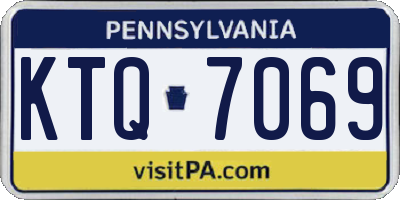 PA license plate KTQ7069