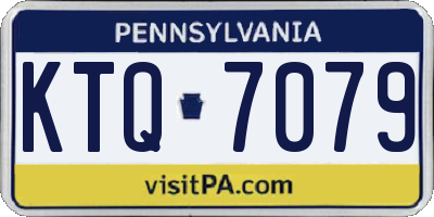 PA license plate KTQ7079