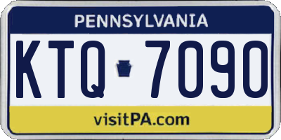PA license plate KTQ7090