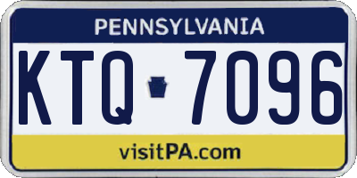 PA license plate KTQ7096