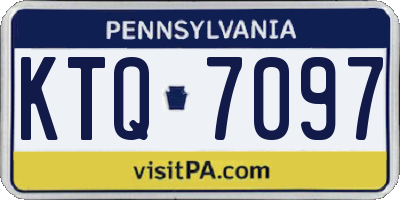 PA license plate KTQ7097