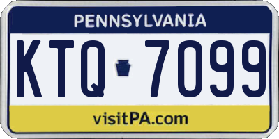 PA license plate KTQ7099