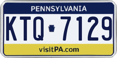 PA license plate KTQ7129