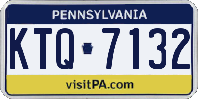 PA license plate KTQ7132