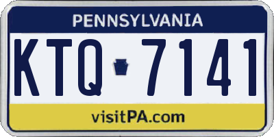 PA license plate KTQ7141