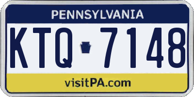 PA license plate KTQ7148