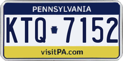 PA license plate KTQ7152