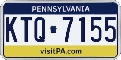 PA license plate KTQ7155