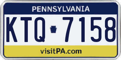 PA license plate KTQ7158