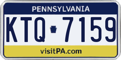 PA license plate KTQ7159