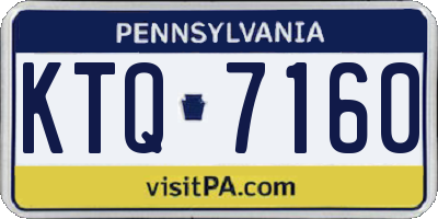 PA license plate KTQ7160