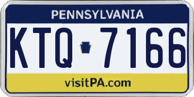 PA license plate KTQ7166