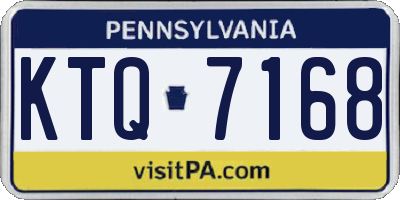 PA license plate KTQ7168
