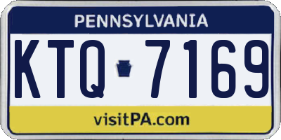 PA license plate KTQ7169