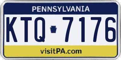 PA license plate KTQ7176