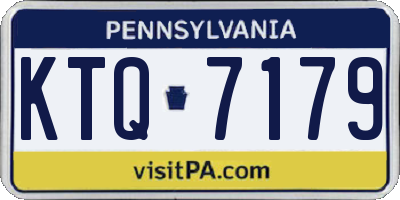 PA license plate KTQ7179